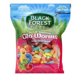 Black Forest Sour Gummy Glow Worms