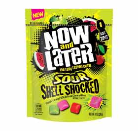 Now & Later Sour Shell Shocked Fruit Chewy Bites