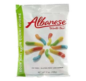 Albanese Sour Mini Neon Gummi Worms