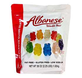 Albanese Gummy Worms Flavor Chart