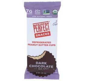 Perfect Snacks Refrigerated Peanut Butter Cups Dark Chocolate With Sea Salt